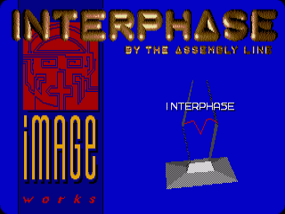 Interphase title screen for Amiga